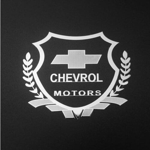 2pcs 3D Metal Car Styling Side Door Badge Stickers Side Window Emblem Decals For Chevrolet Captiva Colorado Cruze Spark Malibu