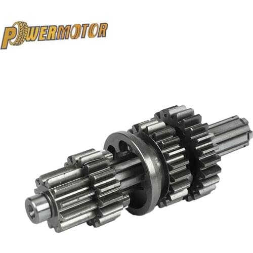 Motorcycle Main shaft Gear Kit for Lifan 125 125cc 1P52FMI Horizontal Kick Starter Engines Dirt Pit Bikes Parts