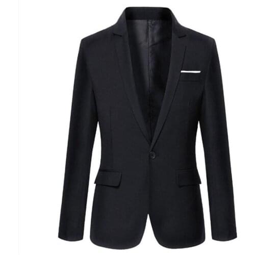 Mens Casual Blazers Autumn Spring Fashion Slim Suit Jacket Men Blazer Masculino Clothing Vetement Homme M~3XL