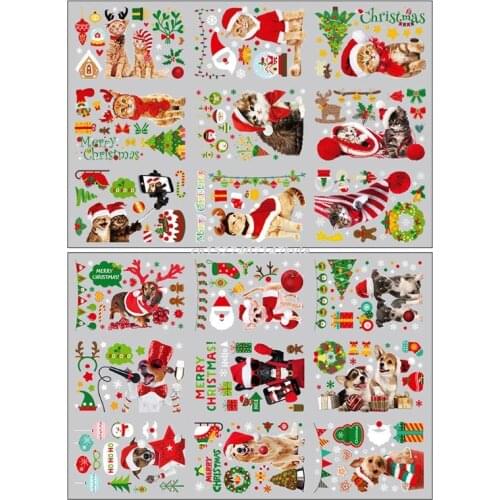 Window Sticker Decoration Christmas Design Home Office Bar Club Yard Decorations Easy To Stick And Remove Party Supplies