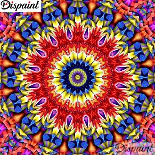 Dispaint Full Square/Round Drill 5D DIY Diamond Painting "Mandala scenery" Embroidery Cross Stitch 3D Home Decor Gift A10891
