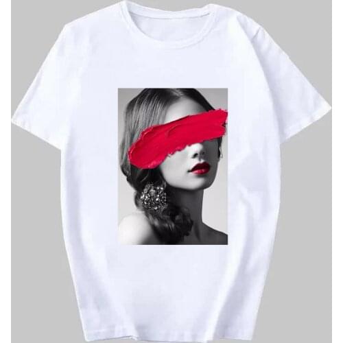 New Fashion Summer Tops T Shirt Women Art Girl Print Tshirt Graphic Tee Cute Women T-shirt Female Tee Shirt 90s Girls Tee Tshirt