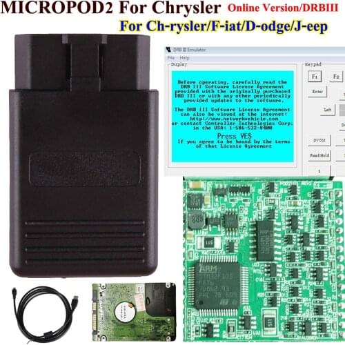 New V17.04.27 MicroPod2 Diagnostic Tool For Chry-sler F-ait Je-ep Dod-ge MicroPod 2 Multi-Languages Support Online Programming