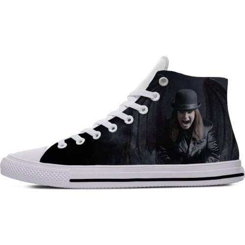 Osbourne Rock Singer Ozzy Horror Fashion Popular Casual Canvas Shoes High Top Lightweight Breathable 3D Print Men women Sneakers