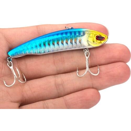 Boxed Fishing Sinking VIB Lure 10.5g 7cm 1pcs rattling Artificial Vibration Bass Vibe Rattle Hooks Baits Crankbaits