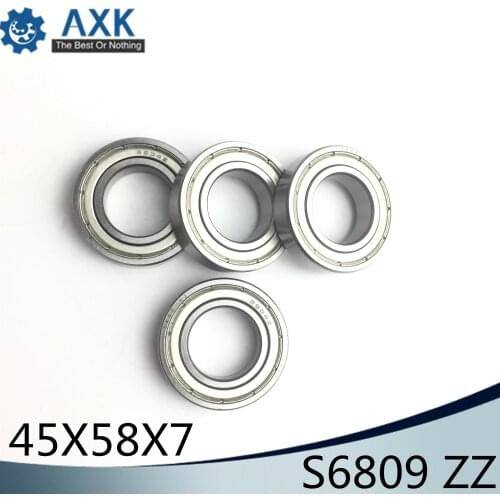 S6809ZZ Bearing 45*58*7 mm ( 5PCS ) ABEC-1 S6809 Z ZZ S 6809 440C Stainless Steel S6809Z Ball Bearings