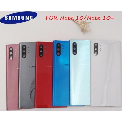 Samsung Note 10/Note 10+ Back Battery Cover Rear Door Housing Case Replace Parts For Galaxy Note 10 Plus N970 N975 & Camera Lens