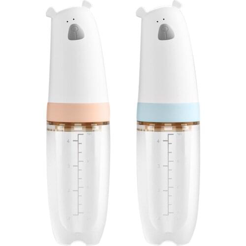 Silicone Squeeze Feeding Spoon Child Complementary Food Feeder Silicone Rice Milk Bottle Baby Silicone Complementary Food Spoon