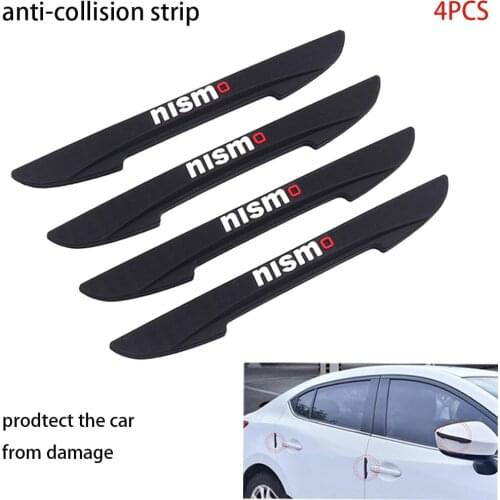 4PCS Car Stylish Useful Anti-collision Stickers Bubber Bumper Stickers For NISMO Nissan Qashqai Juke Leaf Micra Sentra NOTE