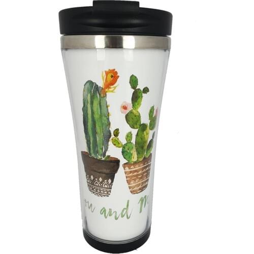 Catharsis Cactus You and Me Printed Thermos Cup