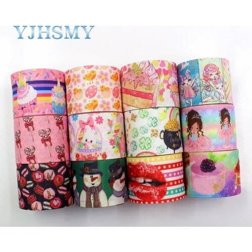 YJHSMY,I-19116-347,38mm 10yards candy Cartoon Ribbons Thermal transfer Printed grosgrain,DIY Handmade wrapping materials