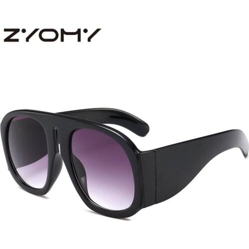 Q Oversized Gafas Female Sunglasses Ladies Shades Driving Eyewear Clear Lens Big Box Round