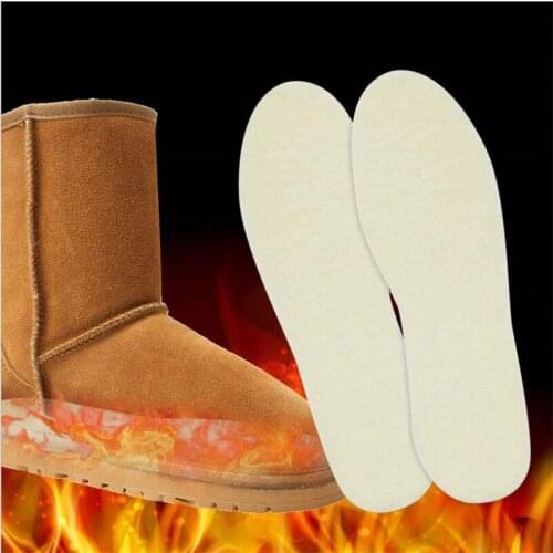 1 pair Unisex insoles Men Women Warm Soft Winter insoles Thermal Thickened Warm Keeping Shoes Pad For Men And Women size EU36-46