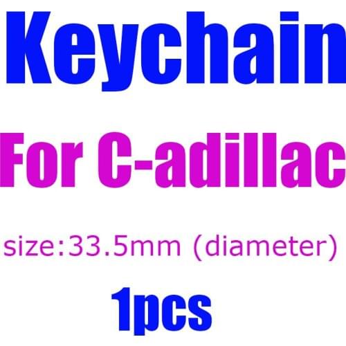 1pcs 3D metal Zinc Alloy Car KeyChain Key Chain Keyring Key Ring Creative logo Emblem Auto Badge accessories For CT4 CT5 CT6 CTS