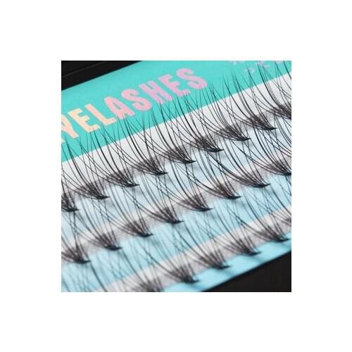 100sets fashion 10 Root False Eyelashes Individual Natural Long Mink Fake Eyelashes Extension Handmade new