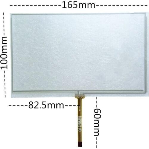 165*100 new 7 inch 4-wire resistance touch screen four-wire resistance DVD car navigation touch screen center line