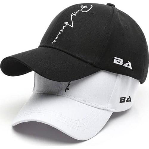 Baseball Cap Spring And Summer Alphabet Embroidery Soft Top Cotton Cap Women Sunscreen Cap Men Street Fashion