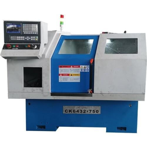 CK6432 mini china cnc lathe machine for metal work with Siemens808d