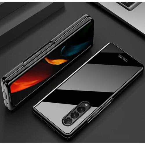 Glossy Paint Hard PC Bumper Coque Luxury Cover For Samsung Galaxy Zfold Z Fold 3 Fold3 Zfold3 5G Case Shockproof Fundas Shell