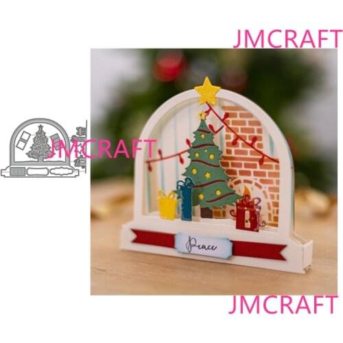 JMCRAFT New Christmas Gifts #4 Metal Cutting Dies DIY Scrapbook Handmade Paper Craft Merry Christmas Metal Steel Template Dies