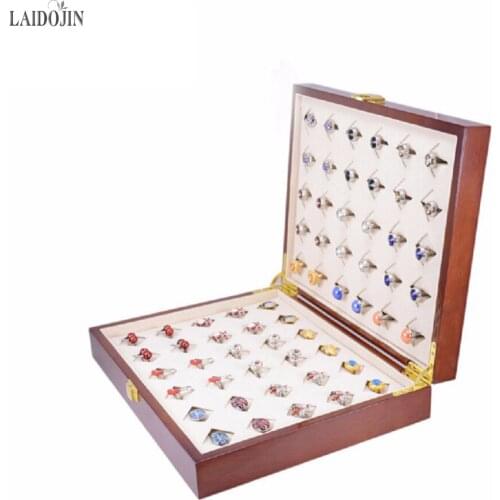 LAIDOJIN Brand 300*240*68mm 30pairs Capacity Luxury Cufflinks Box High Quality Painted Wooden Box Authentic Jewelry gift Boxes