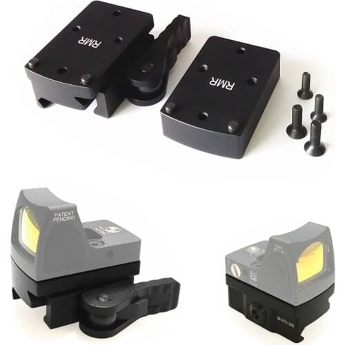 RMR Mini Red Dot Sight Scope Mount With QD Auto Lock fit 20 Weaver Picatinny Rail for hunting