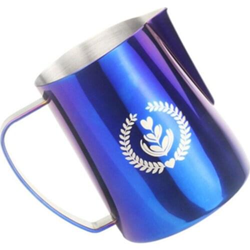 Stainless Steel Frothing Coffee Pitcher Pull Flower Cup Cappuccino Milk Pot Espresso Cups Latte Art Milk Frother Jug Milk Jugs