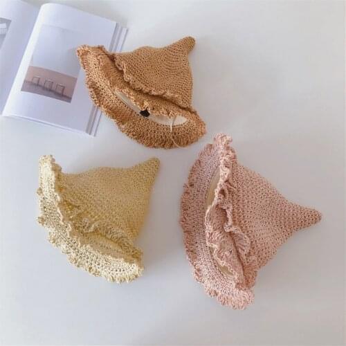 Summer Children Straw Hat Fashion Baby Boys Girls Travel Sun Hat Sunscreen Hats