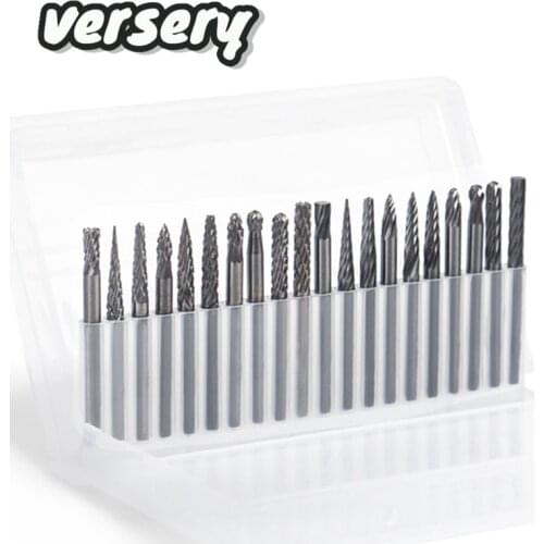 Free Shipping 20Pcs/Set 3x3mm Shank Tungsten Carbide Rotary File Kit Burr For Grinding Wood Aluminum Copper Milling Cutter Tools