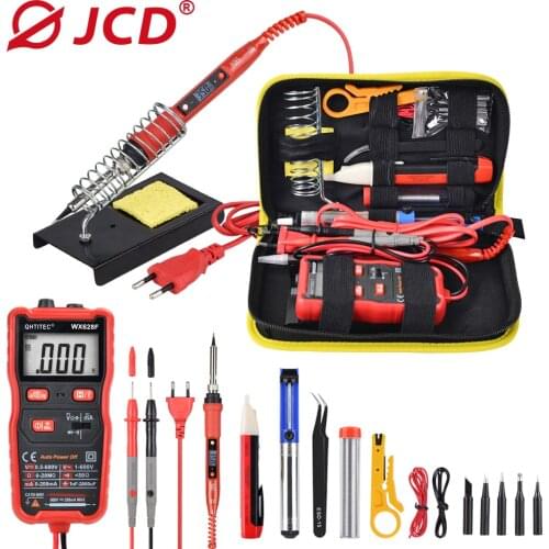 JCD Soldering Iron Kit With Digital Multimeter 80W 220V/110V Adjustable Temperature Soldering Station Welding Repair Tools 908S