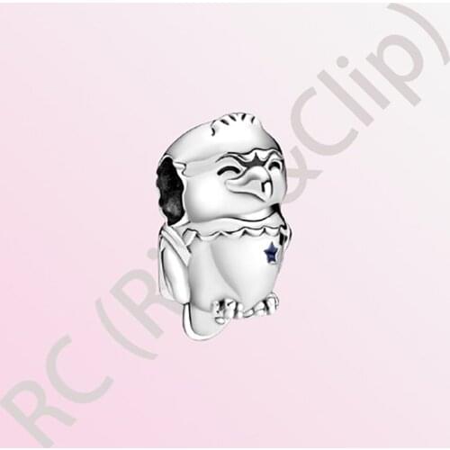 2020 Autumn New S925 Sterling Silver Beads American Bald Eagle Charms fit Original Pandora Bracelets Women DIY Jewelry Gift