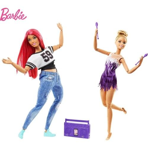 Original Barbie Doll The Ultimate Posable Dancer Gymnastic FTG80 Yoga Sport Barbie Doll Toy DHL81 Girl Toys Gift All Joints Move