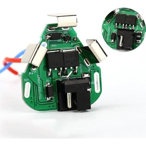3 String 11.1V/12.6V Lithium Battery Protection Board Single/Double MOS With DC Electric Drill Battery Packs Protection Boards