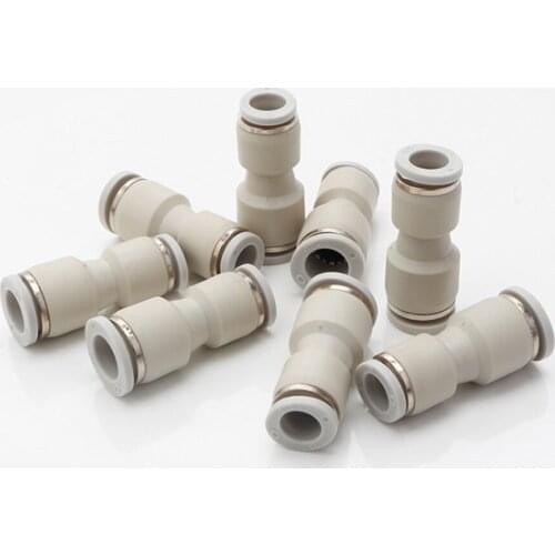 Pneumatic connector plastic straight through diameter PG6-4PG8-6 size head fast quick insertion pneumatic connector Fittings