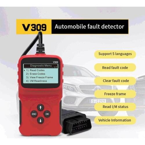 V309 OBD2 Scanner Professional for Car Scanner Diagnostic Tool Code Reader Check Engine Automotive tester Car Tools PK Elm327