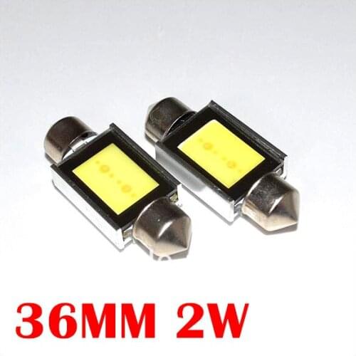 2W Super Bright festoon COB led light car Interior lamp White Festoon led 36mm LED Festoon Interior Dome Light Lamp Bulb For Car