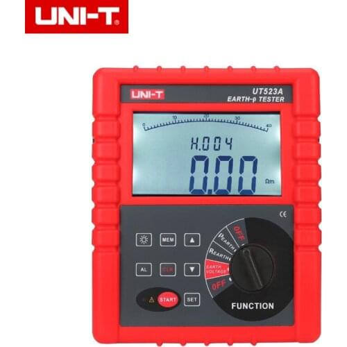 UNI-T UT523A Earth Resistance Voltage Soil Resistivity Tester Meter RS232