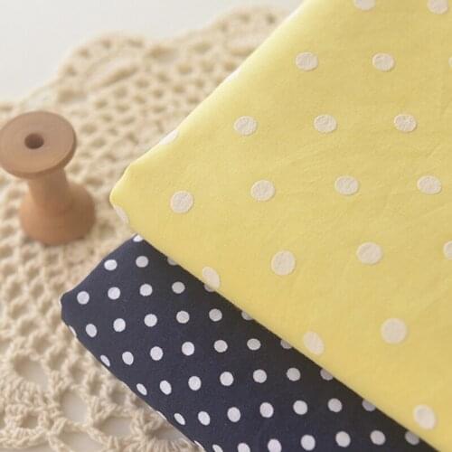 High grade pure cotton tissu 2-color wavelet point fabric cotton Dress Top childrens scarf clothing fabric