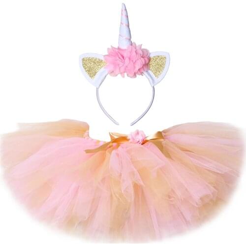 Girls Unicorn Tutu Skirt for Baby Girl Dance Tutus Kids Tulle Skirts for Birthday New Year Costume Toddler Outfits 3M-14 Years