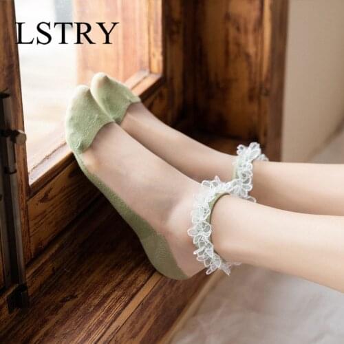 Woman Socks 1 Pair fashion Mini Spring New Fashion Socks Summer Solid Out Women Korea Soft Cute Socks For Women Thin Socks Gifts