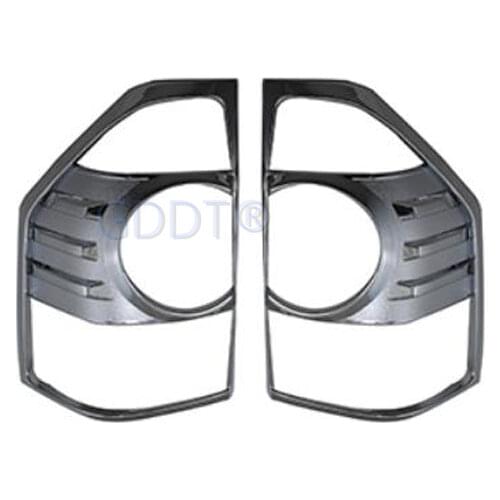 Pair 2003-2006 Chrome Tail Lamp Cover for Montero Rear Light Decoration for Pajero V73 V75 V77 Warning Lights Frame for Shogun