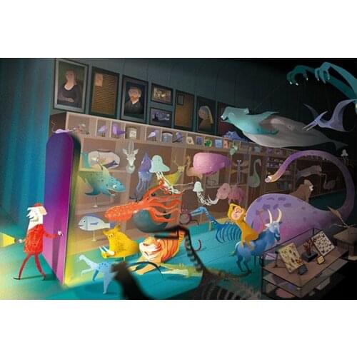 1000pcs Paper 2D Jigsaw Puzzle (Magical Museum) for Adults Kids Toys 50x75cm