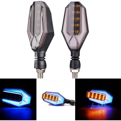 2Pcs 30LED Motorcycle Turn Signal Light Running Lamp 12V Bright Indicator Moto Clignotant Blinker For Daytime Night Running