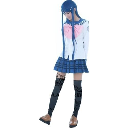 2017 Super Dangan Ronpa 2 Danganronpa Maizono Sayaka Cosplay Costume Lolita School Uniform Anime Cosplay Dress