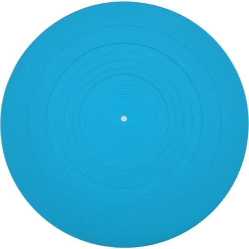 LP Antislip Mat for Phonograph Turntable Vinyl Record Players AccessoriesRecord Pad, Anti-vibration Silicone Pad Rubber