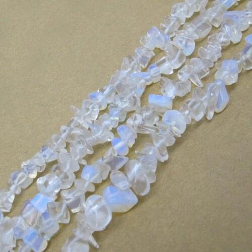 DIY jewelry accessories / synthetic crystal opal gravel chain semi-finished products / 90cm / loose beads wholesale