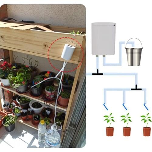 8 Drip Heads Intelligent Timer Watering System Kit Indoor Plants Drip Irrigation Device Automatic Watering Pump Controller