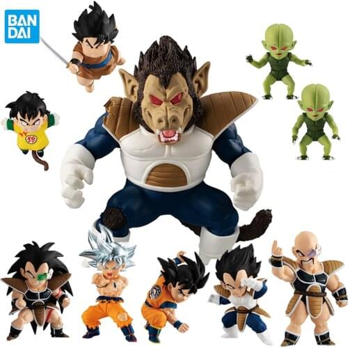 Bandai Dragon Ball Z Adverge Motion5 Goku Vegeta Gohan Action Anime Figure Gashapon Toy Suit Model Decoration Gift
