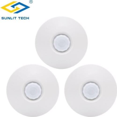3pcs Wireless Ceiling pir Sensor Indoor Infrared Motion Detector 360 Degree Detecting For 433MHz Smart Home Alarm Systems