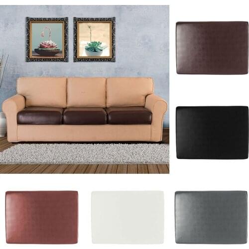 PU Leather Seat Covers 1/2/3/4 Seater Waterproof Sofa Cushion Cover Anti-Slip Removable Washable For Home Furniture Protectors